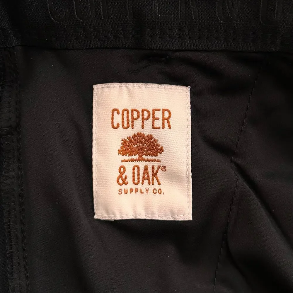 NWT Copper & Oak Men's Tech Utility Pants Straight Fit Black 36 X 34